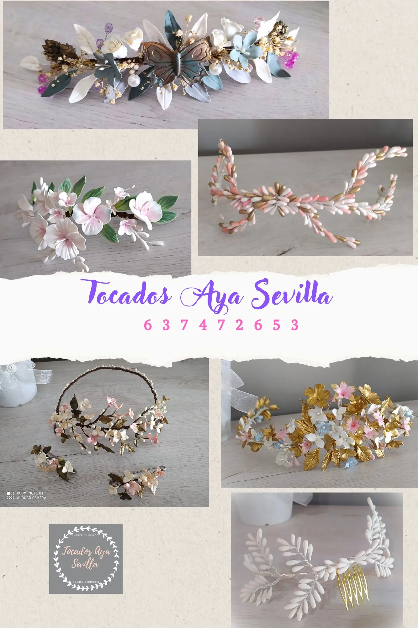 Tocado artesanal Aya Sevilla 1